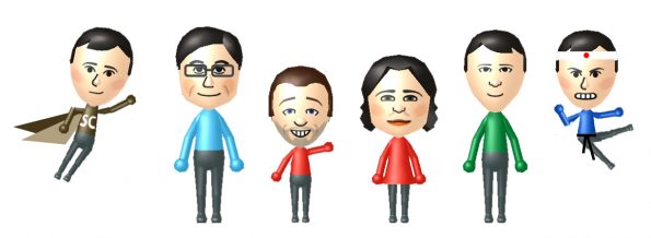 A sequence of Mii characters