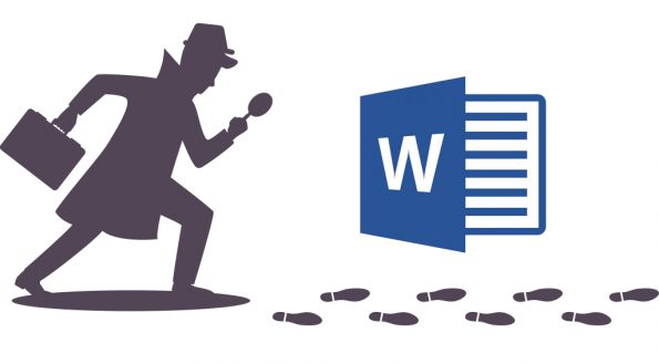 Detective searching for things in Word