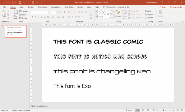 Mac fonts now available in Windows version of PowerPoint