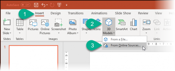 Selecting 3D Objects in PowerPoint